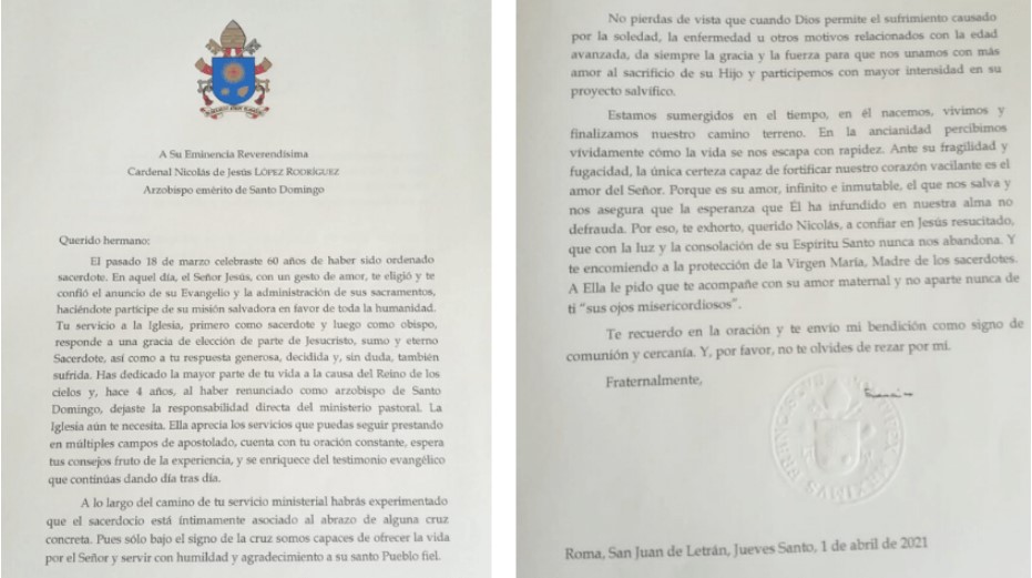 carta del papa francisco