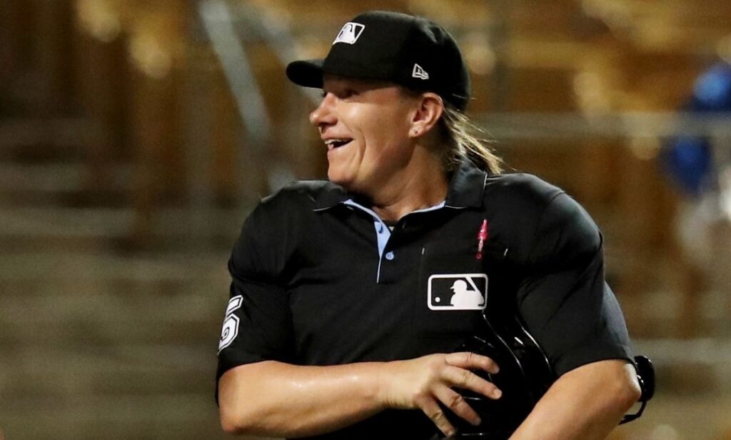 jen pawol becomes first woman to umpire an mlb game on august 6