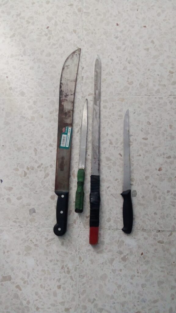 armas blancas incautadas en sd foto pn