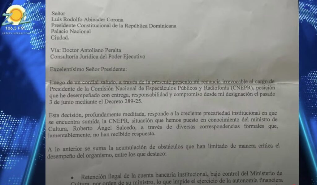 copia de la renuncia