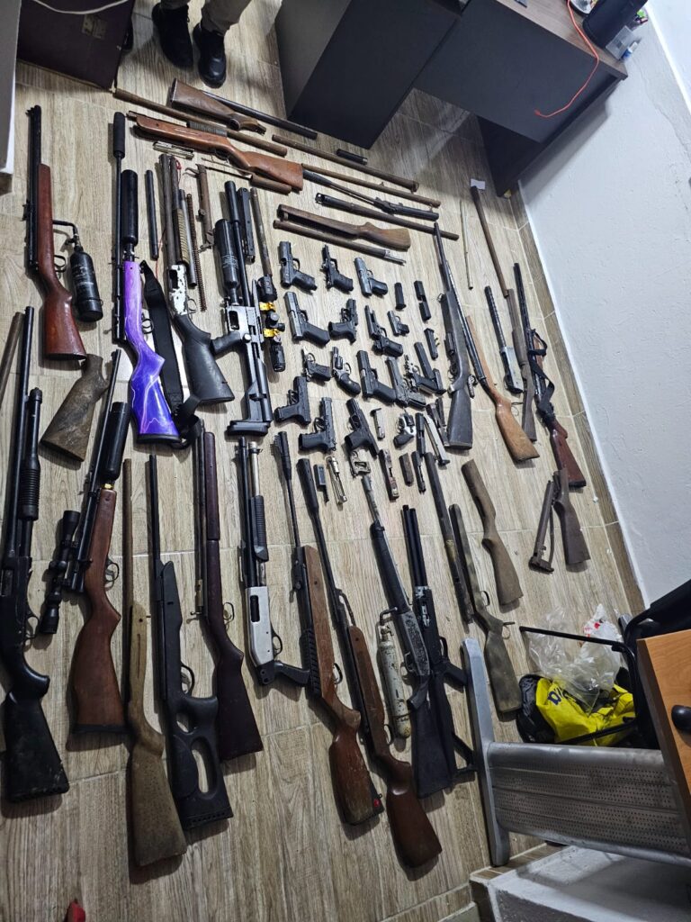 pn desmantelan armeria clandestina y ocupa 33 armas en san cristobal foto pn