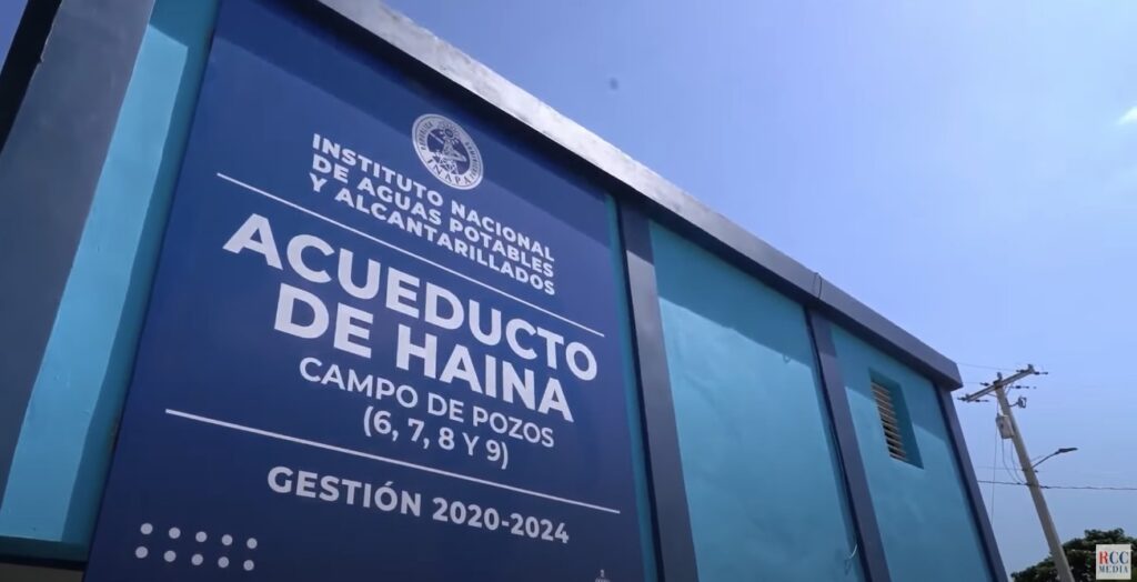 fachada del acueducto de haina