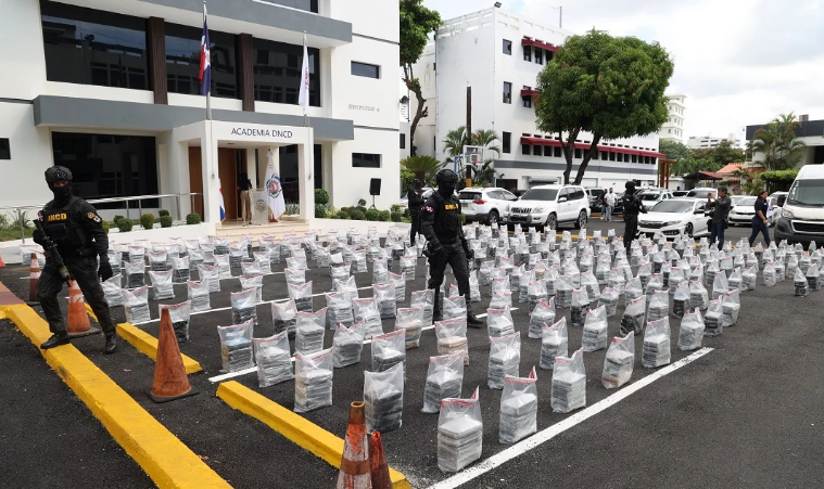 Drogas incautadas por las autoridades de la DNCD. Foto/fuente DNCD