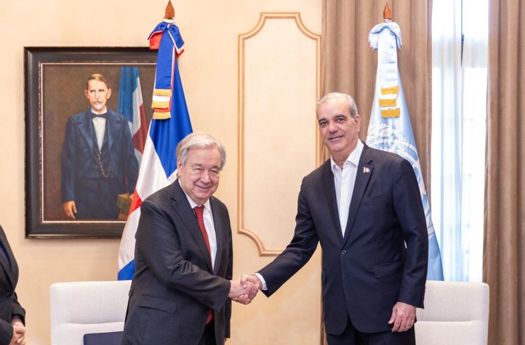 António Guterres y Luis Abinader (Foto: Presidencia)