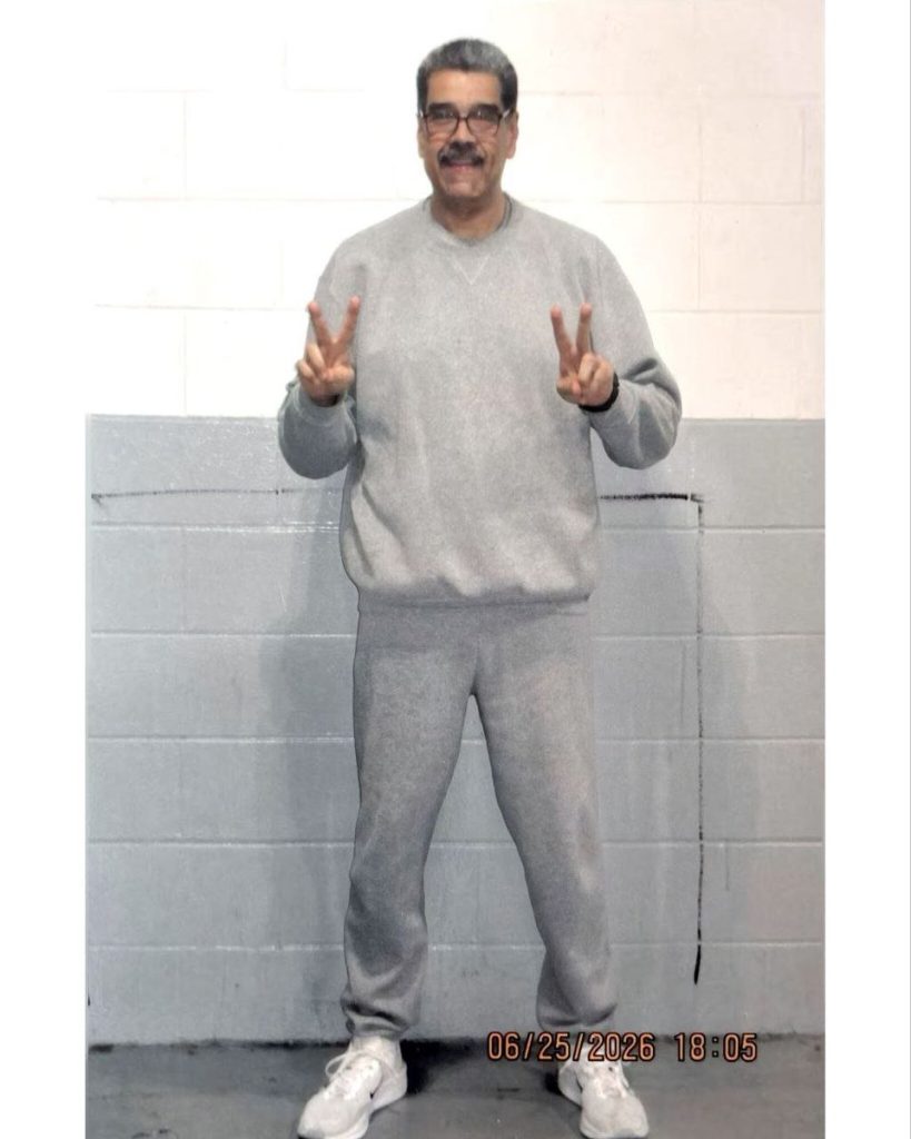 "Disfruten de este regalito": Publican nuevas fotografías de Nicolás Maduro con uniforme de preso en Estados Unidos