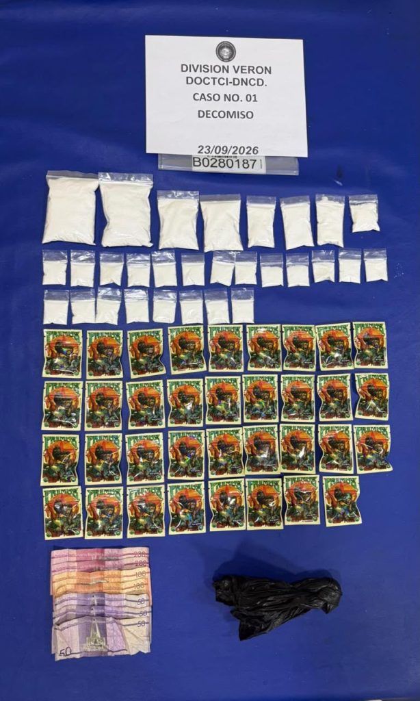 Más de 26 kilos corresponden a presunta cocaína